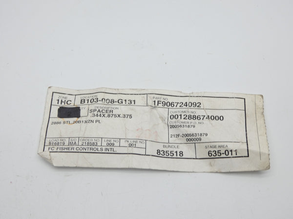 FISHER CONTROLS 1F906724092 NSNP