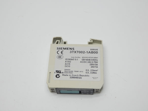 SIEMENS 3TX7002-1AB00 24VDC 3A NSNP