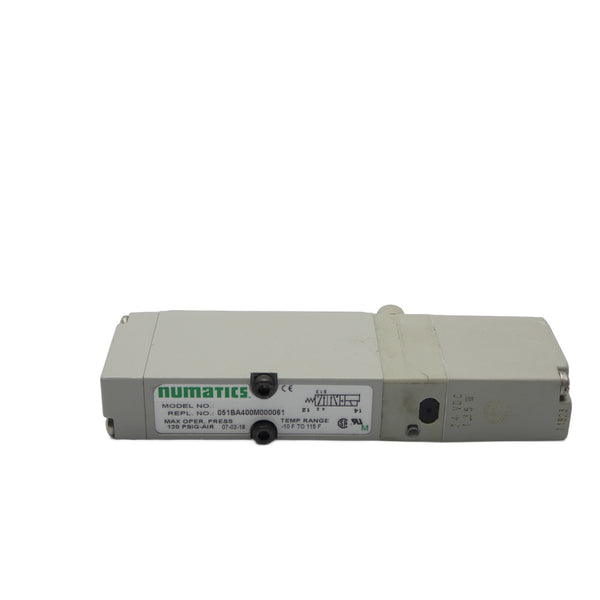 NUMATICS 051BA400M000061 24VDC 120PSI NSNP