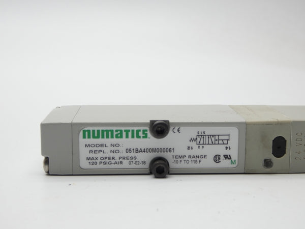 NUMATICS 051BA400M000061 24VDC 120PSI NSNP