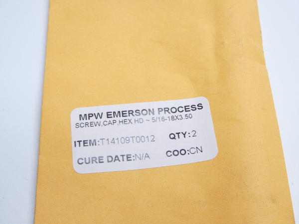 MPW EMERSON PROCESS T14109T0012 (PKG OF 2) NSMP