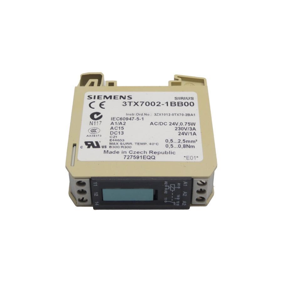 SIEMENS 3TX7002-1BB00 24VDC 3A NSNP