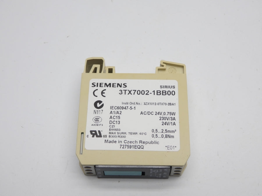 SIEMENS 3TX7002-1BB00 24VDC 3A NSNP