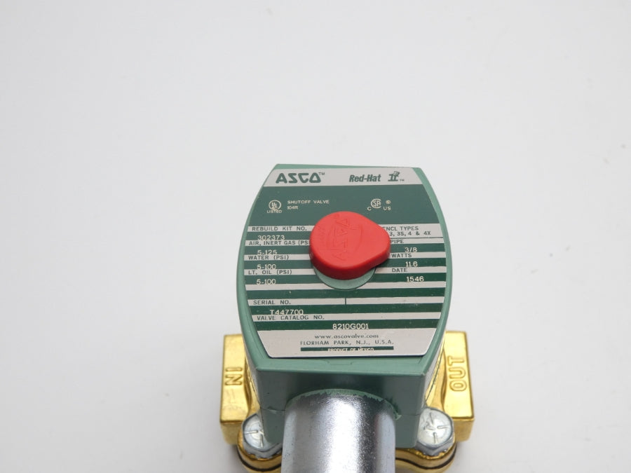 ASCO 8210G001 24VDC 5-125PSI 3/8" NSNP