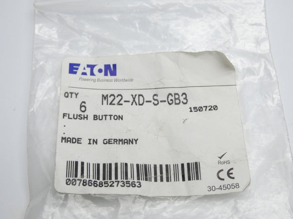 EATON M22-XD-S-GB3 (PKG OF 6) NSMP
