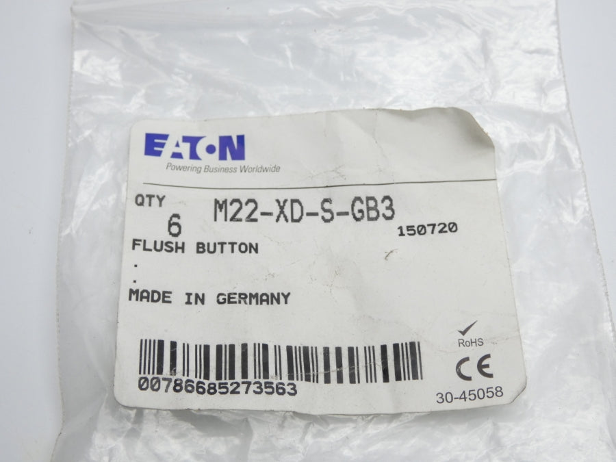 EATON M22-XD-S-GB3 (PKG OF 6) NSMP