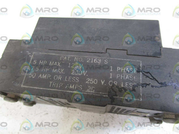 HEINEMAN CIRCUIT BREAKER 2163S UNMP