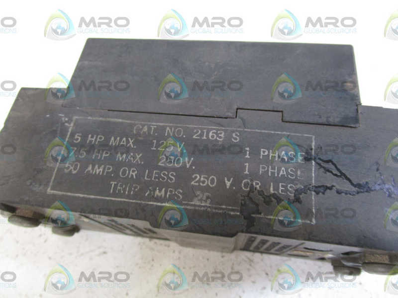 HEINEMAN CIRCUIT BREAKER 2163S UNMP