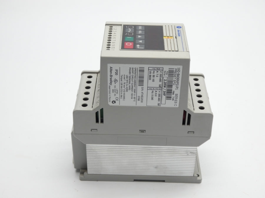 ALLEN BRADLEY 160-BA06NPS1P1 SER. C F/W 7.06 380-460V 7.0A NSNP