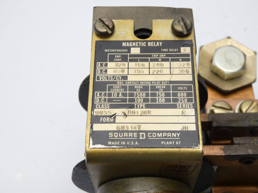 SQUARE D 9055A0124R SER. A 600V 10A (AS IS) NSNP