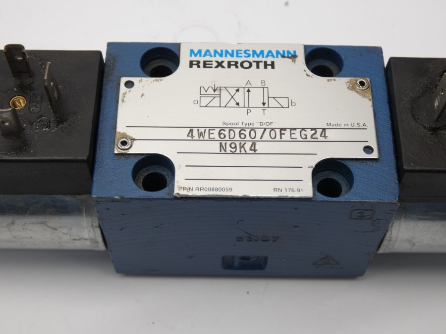 REXROTH 4WE6D60/0FEG24N9K4 RR00880059 24VDC 1.25A UNMP