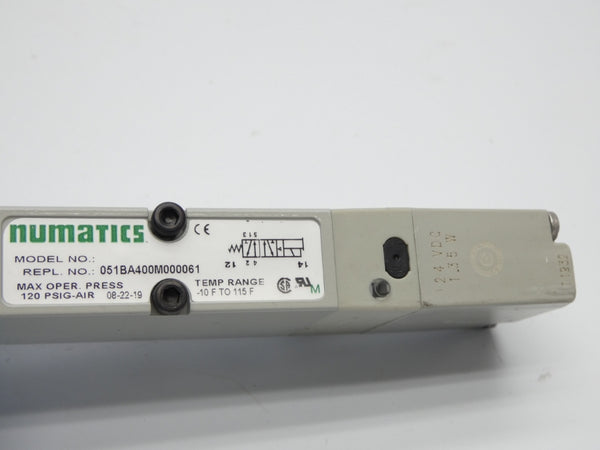 NUMATICS 051BA400M000061 24VDC 120PSI NSMP