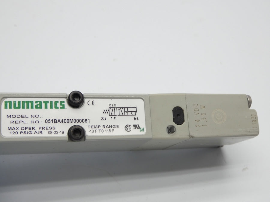 NUMATICS 051BA400M000061 24VDC 120PSI NSMP