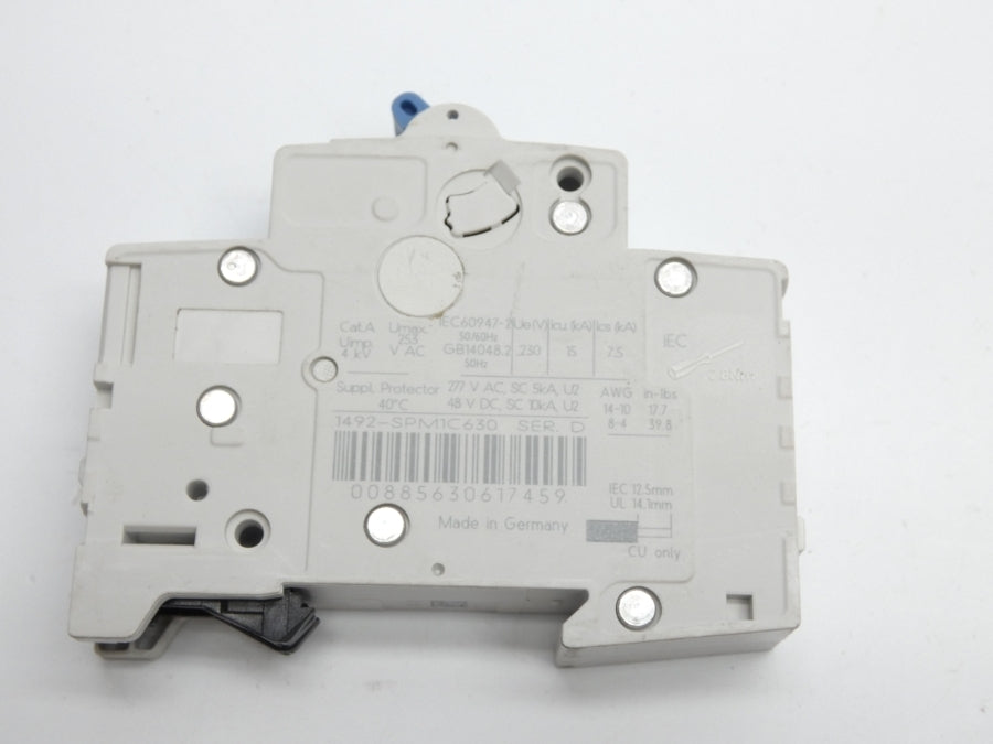ALLEN BRADLEY 1492-SPM1C630 SER. D 277VAC 63A NSNP