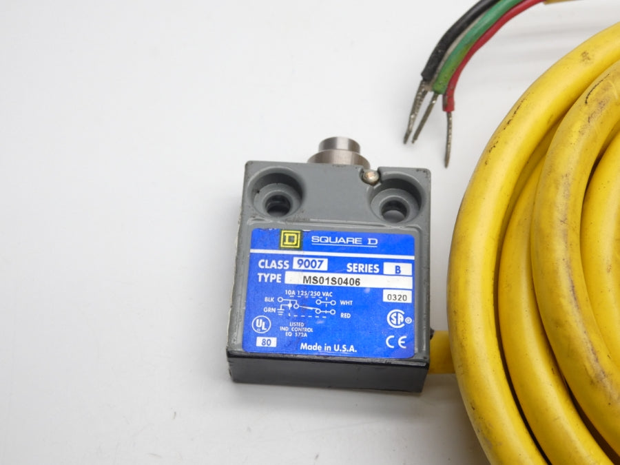 SQUARE D 9007-MS01S0406 SER. B 125/250VAC 10A NSNP