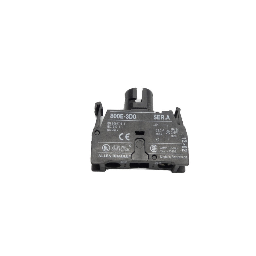 ALLEN BRADLEY 800E-3D0 SER. A 250V UNMP