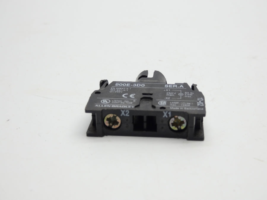 ALLEN BRADLEY 800E-3D0 SER. A 250V UNMP