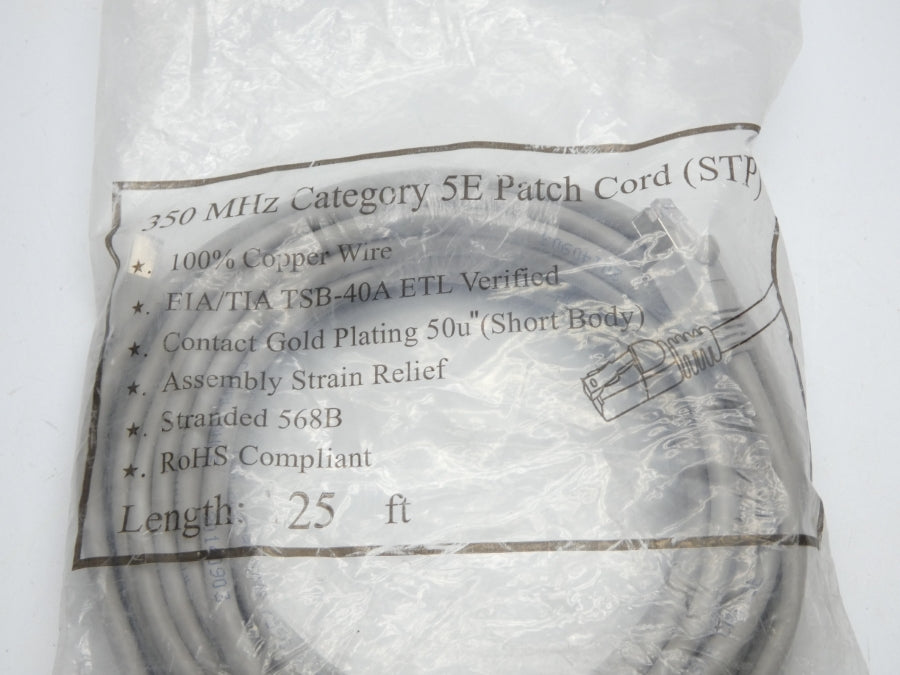 PATCH CORD 5E 25' NSMP