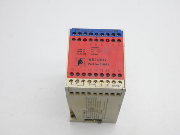 PEPPERL+FUCHS WE77/EX2 01669S 120VAC 4A UNMP