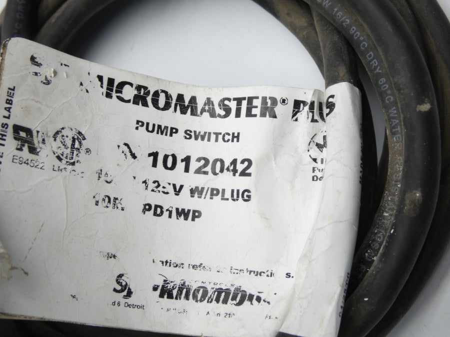 SJE MICROMASTER 1012042 125V 10' UNMP