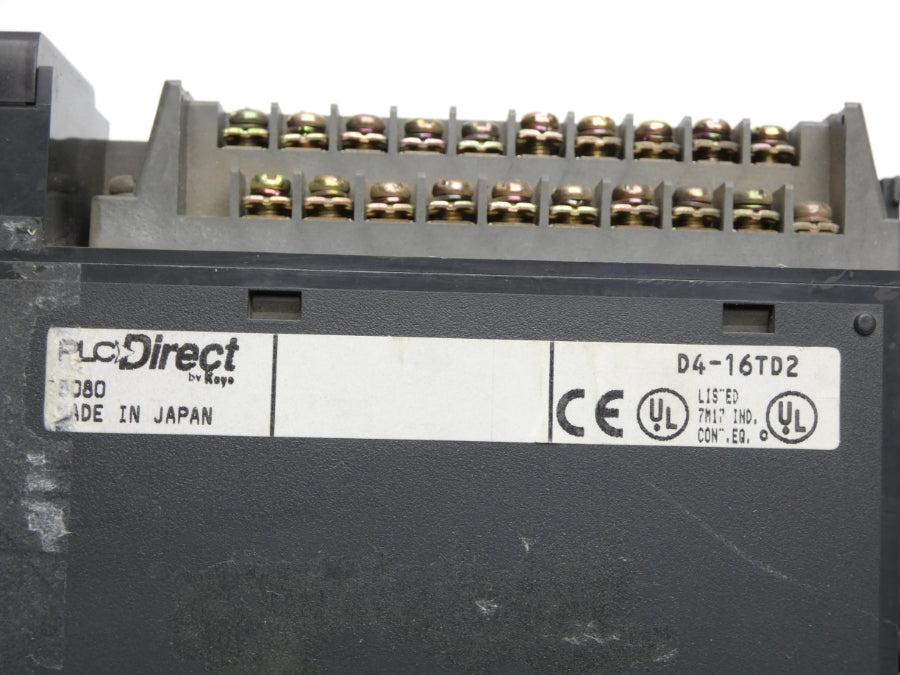 PLC DIRECT D4-16TA 10.2-26.4VDC 0.5A (NO DOOR) UNMP