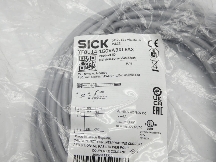 SICK YF8U14-150VA3XLEAX 2095899 60VDC 4A NSMP