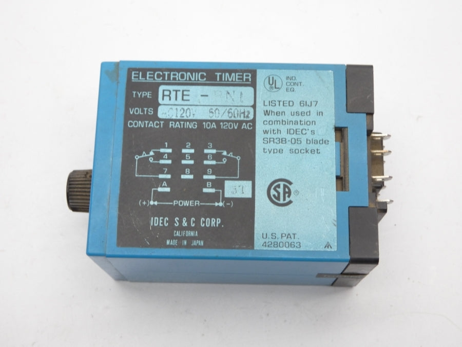 IDEC RTE-BN1 120VAC 10A UNMP