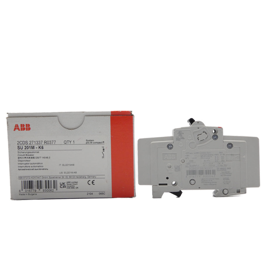 ABB 2CSDS271337R0377 SU201M-K6 277VAC 6A NSMP