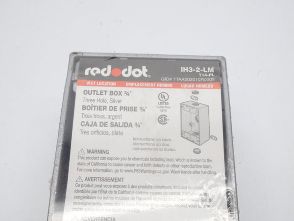 RED DOT IH3-2-LM 3/4" NSNP