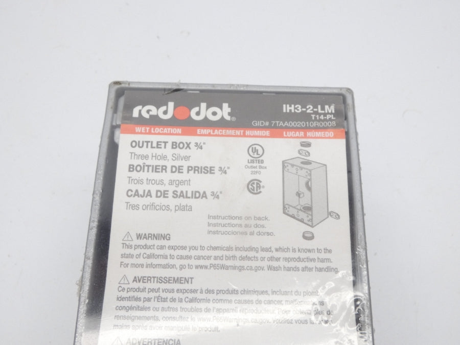 RED DOT IH3-2-LM 3/4" NSNP