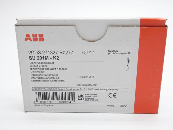 ALLEN BRADLEY 2CDS271337R0277 SU201M-K2 277VAC 2A NSMP