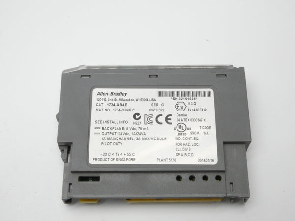 ALLEN BRADLEY 1734-OB4E SER. C F/W 3.022 24VDC 1A NSMP