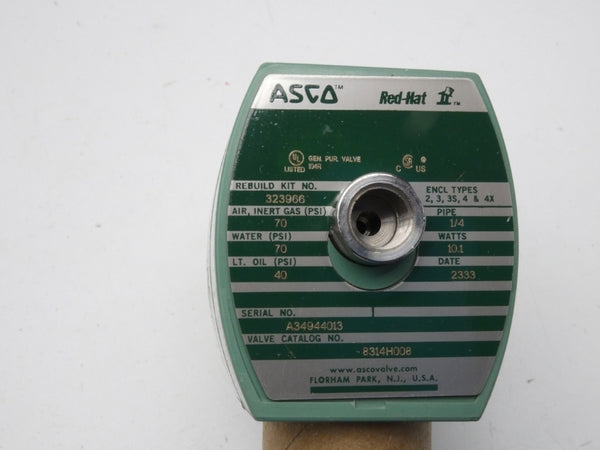 ASCO 8314H008 110/120V 40-70PSI 1/4" NSMP