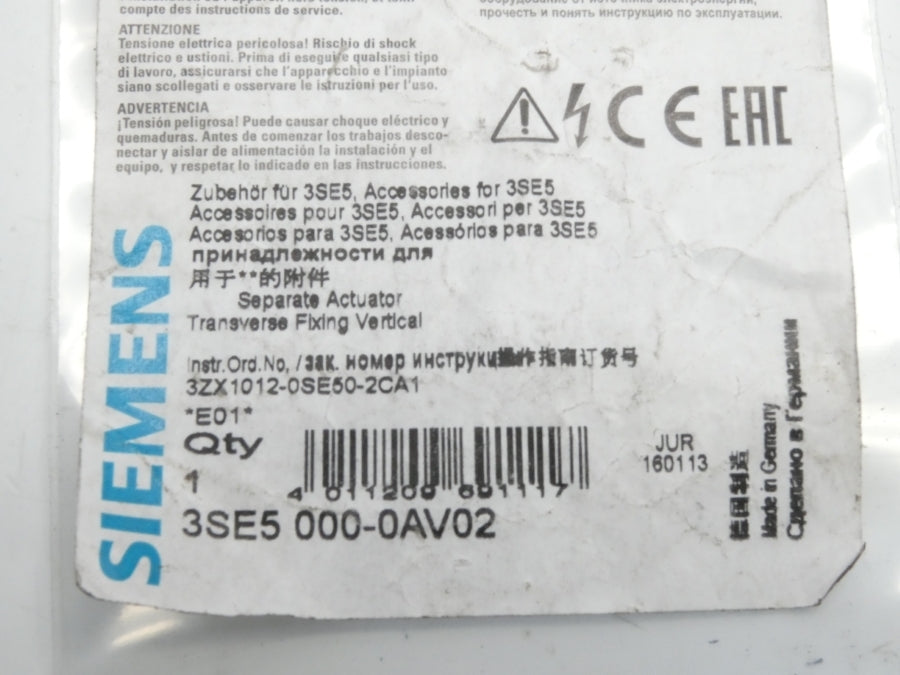 SIEMENS 3SE5000-0AV02 NSNP