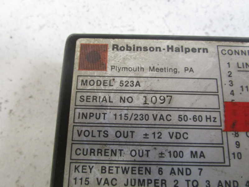 ROBINSON-HALPERN 523A UNMP