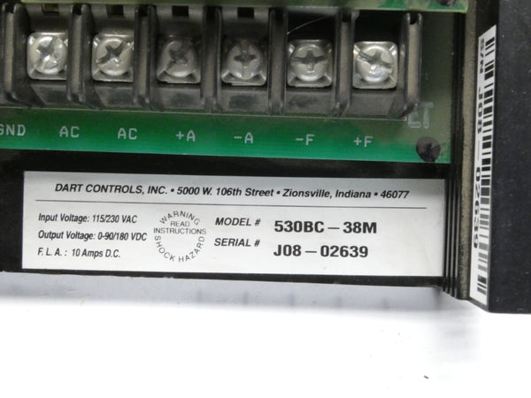 DART CONTROLS 530BC-38M 115/230VAC 10A NSNP