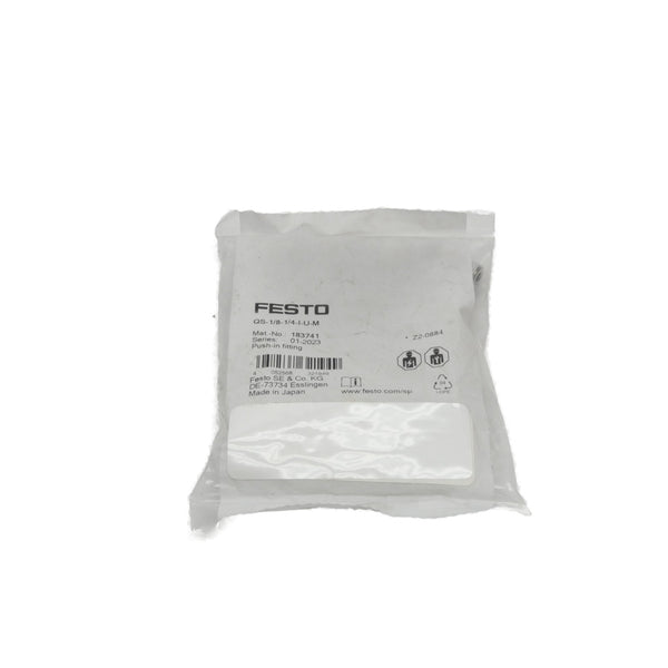 FESTO QS-1/8-1/4-I-U-M 183741 (PKG OF 10) NSMP