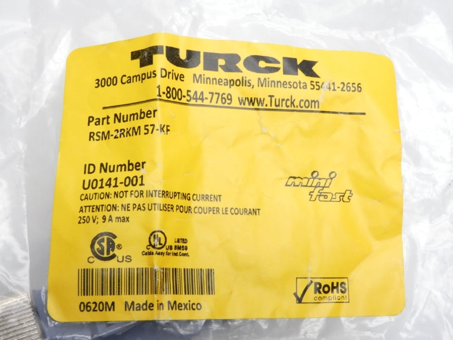 TURCK RSM-2RKM57-KF U0141-001 250V 9A NSMP