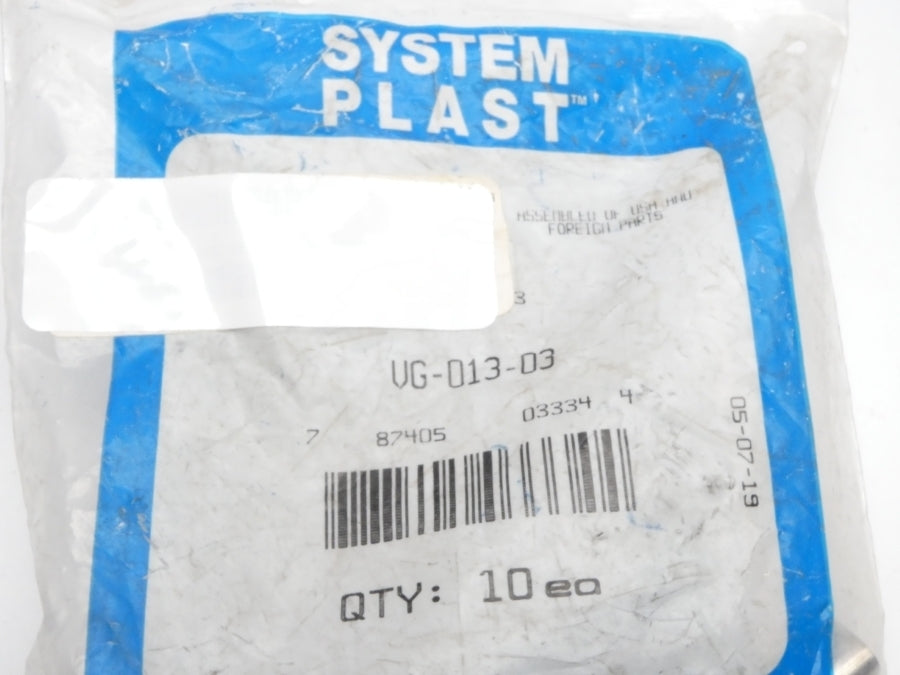 SYSTEM PLAST VG-013-03 (PKG OF 10) NSMP