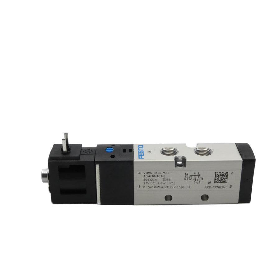 FESTO VUVS-LK20-M52-AD-G18-1C1-S 8043214 24VDC 21.75-116PSI NSNP