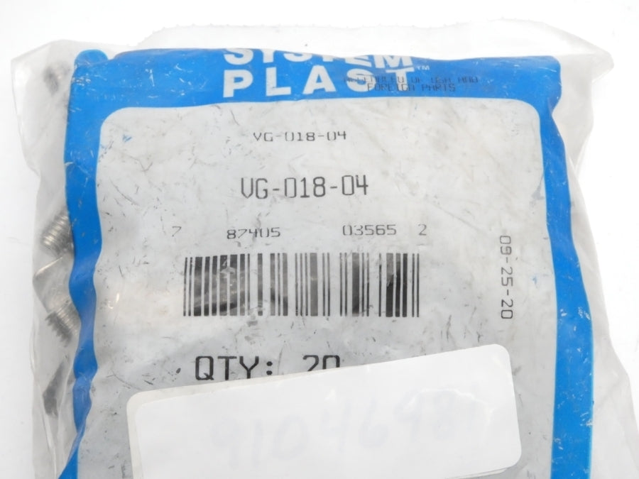 SYSTEM PLAST VG-018-04 (PKG OF 20) NSMP