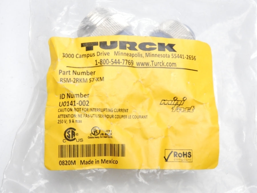 TURCK RSM-2RKM57-KM U0141-002 250V 9A NSMP