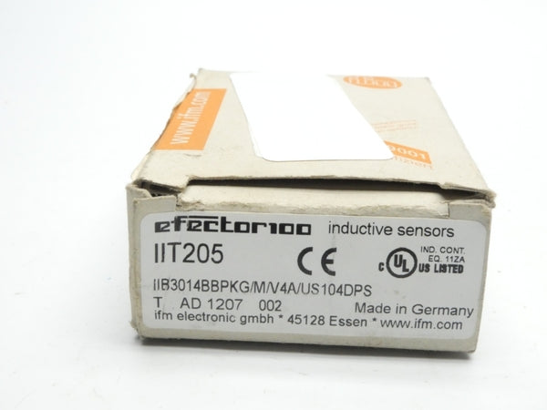 IFM EFECTOR IIB3014BBPKG/M/V4A/US104DPS IIT205 NSMP
