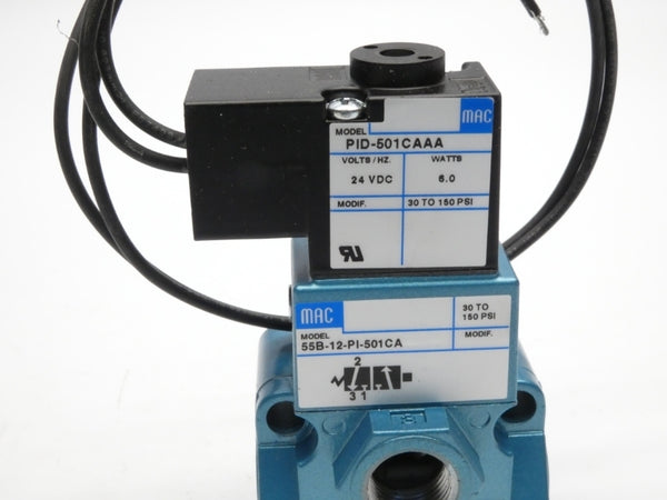 MAC 55B-12-PI-501CA 24VDC 30-150PSI NSMP
