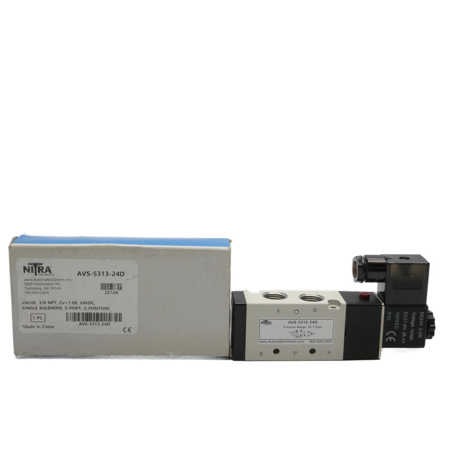NITRA AVS-5313-24D 24VDC 20-115PSI 3/8" NSMP
