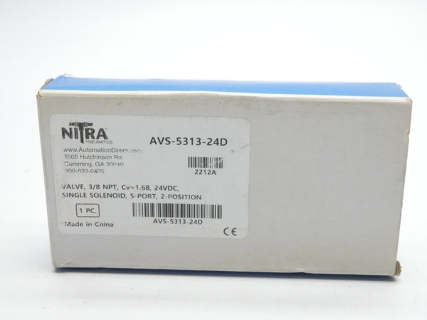 NITRA AVS-5313-24D 24VDC 20-115PSI 3/8" NSMP