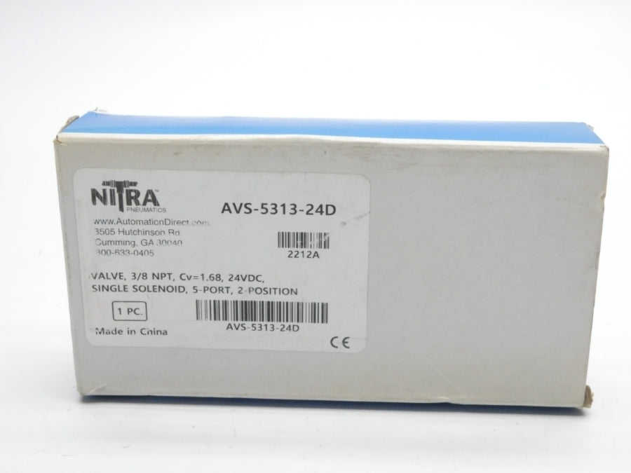 NITRA AVS-5313-24D 24VDC 20-115PSI 3/8" NSMP