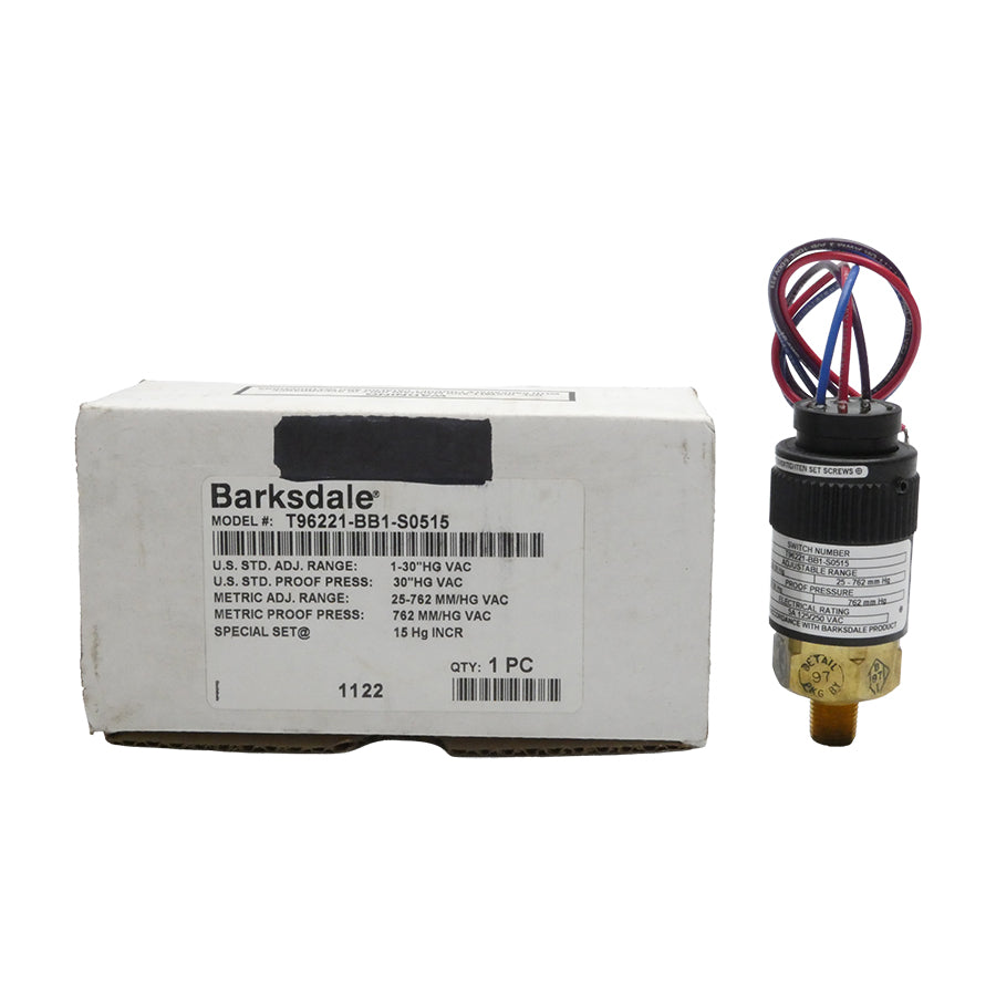BARKSDALE T96221-BB1-S0515 125/250VAC 5A NSMP