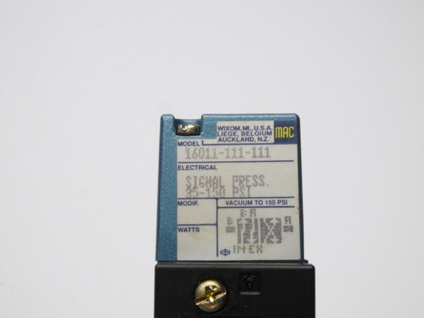 MAC 16011-111-111 35-150PSI NSMP
