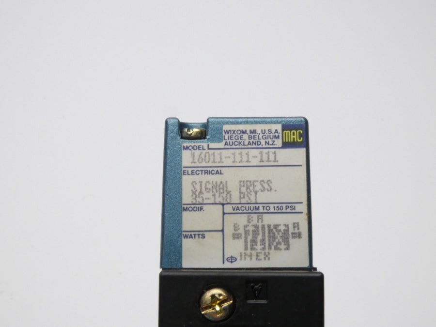 MAC 16011-111-111 35-150PSI NSMP
